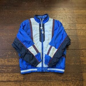 90s Active Frontier Colorblock patterned windbreaker